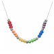 Rainbow Glass Beads Necklace 